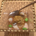 鮨 真 - 毛カニとウニの土佐酢ジュレ