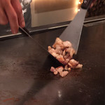 和黒 - 細かく切られ