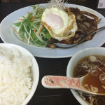 たみや - ホルモンの味噌炒めライス