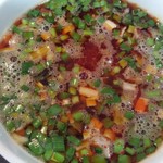 らぁめんこはく - イカ出汁台湾つけ麺