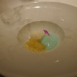 レストランエール - お口直しのカクテル　チャイナブルー