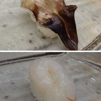 酔虎寿し - ◆鳥貝・・厚みはありませんけれど、普通に美味しい。
                ◆ボタン海老・・大きさ・ねっとり感ともにあり、美味しい。
