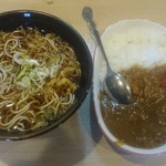 丸八そば - カレーセット600円