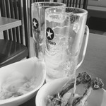 唐揚げの中村家 - ビールに合うので、唐揚げ3本で2杯はいける。