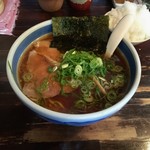 とうかんや - しょうゆらーめん 700円＋小ライス100円