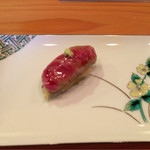 日本料理 たかむら - 秋田錦牛、ヒウチの握り