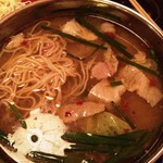 博多もつ鍋一級 - 〆のちゃんぽん玉までしっかり頂きました。