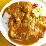 ポークカツカレー 真上から