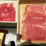 ゆず庵 - 豚肉と牛肉肉
