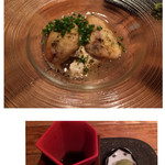 モダン和食 サル ドゥ マキノ - 魚は尾長鯛のフリットに柚子おろし、山葵、ポン酢をお好みで