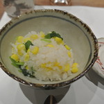 日本料理 潤花 - ２０１６年８月１３日　トウモロコシご飯