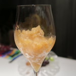 レストラン ラッセ - 28年8月　桃のシャーベット
