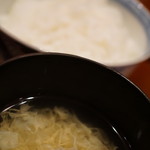 さ行 - 2016年8月_吸物（かき玉汁）、ご飯