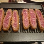 かつ政  - 2016年7月　牛かつ定食W　2880円＋税