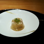 茶寮 瀧乃家 - カスベのゼリー寄せ。和食でカスベってあんま食べたことないなぁ。