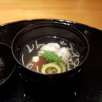 茶寮 瀧乃家 - じゅんさいと鱧。これは旨い！