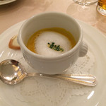 ルアン 神戸迎賓館 - 旬野菜のﾎﾟﾀｰｼﾞｭ･ﾒﾙﾊﾞﾄｰｽﾄにのせたｸﾘｰﾑﾁｰｽﾞを添えて