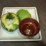 ハイタニ - アボガド冷製二種（￥480）