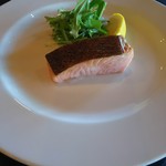 リストランテ天空 - ノルウェーサーモンのポワレ　