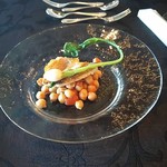 リストランテ天空 - パスタの代わりの魚と豆の料理