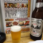 馬力 - 瓶ビールはアサヒ。