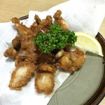 動坂食堂 - モンゴウイカから揚（３５０円）２０１６年８月