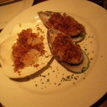 SHINO - ムール貝とホタテの香草パン粉焼き