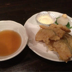 居酒屋 じゃがいも - かぼちゃ天ぷら