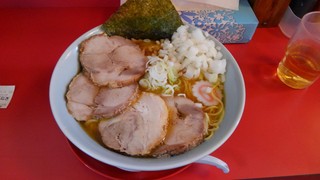Kojuurou - 中華そば:大盛り+豚マシ+刻みネギ