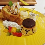 ポムポムプリンカフェ 横浜店 - 『船に乗って出航だ！とろけるフレンチトースト』かなり長いメニュー名