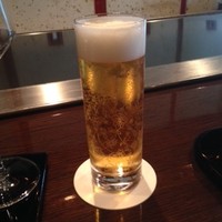 横浜うかい亭 - アサヒ・スーパードライ。