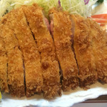 福よし - 上州麦豚特選厚切りロースカツアップ【料理】