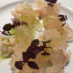レストラン コバヤシ - 富山県産白ばい貝のマスカルポーネチーズ和え　ジンライムゼリー