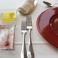 Kobe Grill - 色鮮やかなテーブルウエアでした♪黄色はオリーブオイル