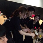 和鶏屋 - H.28.8.13.夜 いつもガンバっているスタッフさん達と乾杯♪【掲載許諾済】