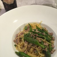 リストランテ エスト - パスタ　サルシッチャと甘ししとうのオイルソース