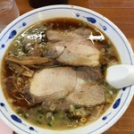 ラーメン 味久 - ロースラーメン７００円＋お願いしてワンタン３００円　１０００円