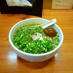 麺屋 高橋 - みそ（もやし抜き、ネギ増し）+味玉