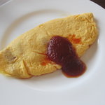 セント レジス ホテル - シェフおすすめのモルタデールハム入りオムレツ