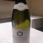 カンテサンス - 今日のワイン３（ﾑﾙｿｰ ﾌﾟﾙﾐｴ ｸﾘｭ ｼｬﾙﾑ　２００４）