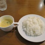 洋食屋 グリル ラパン - ライス＆コーンスープセット