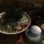 男そば 連獅子 - 男の冷やし肉そば