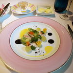 モナリザ - 夏野菜のプレッセ　ミキュイに仕上げた白イカのマリネと共に