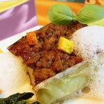 モナリザ - 仔鴨胸肉のローストとモモ肉の煮込み　佐土原ナス添え