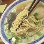 名島亭 - 細麺！