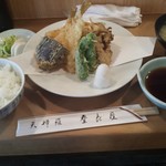 登良屋 - 天ぷら定食(2016.8)