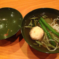 日本料理 たかむら - お吸い物 ハモ素麺