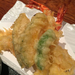 文久蔵 - 天ぷら 海老 かぼちゃ ししとう