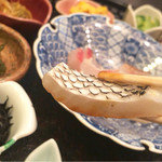 月波 - 茶摘み膳の刺身