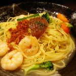ラ フェーデ - 海老とブロッコリーのパスタ